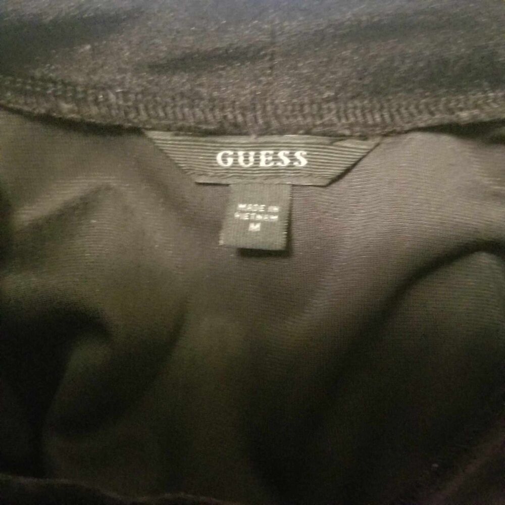 90's Inspired GUESS Women's 3/4 Sleeve Erika Cold Shoulder Velvet Top Sz M - Picture 2 of 5